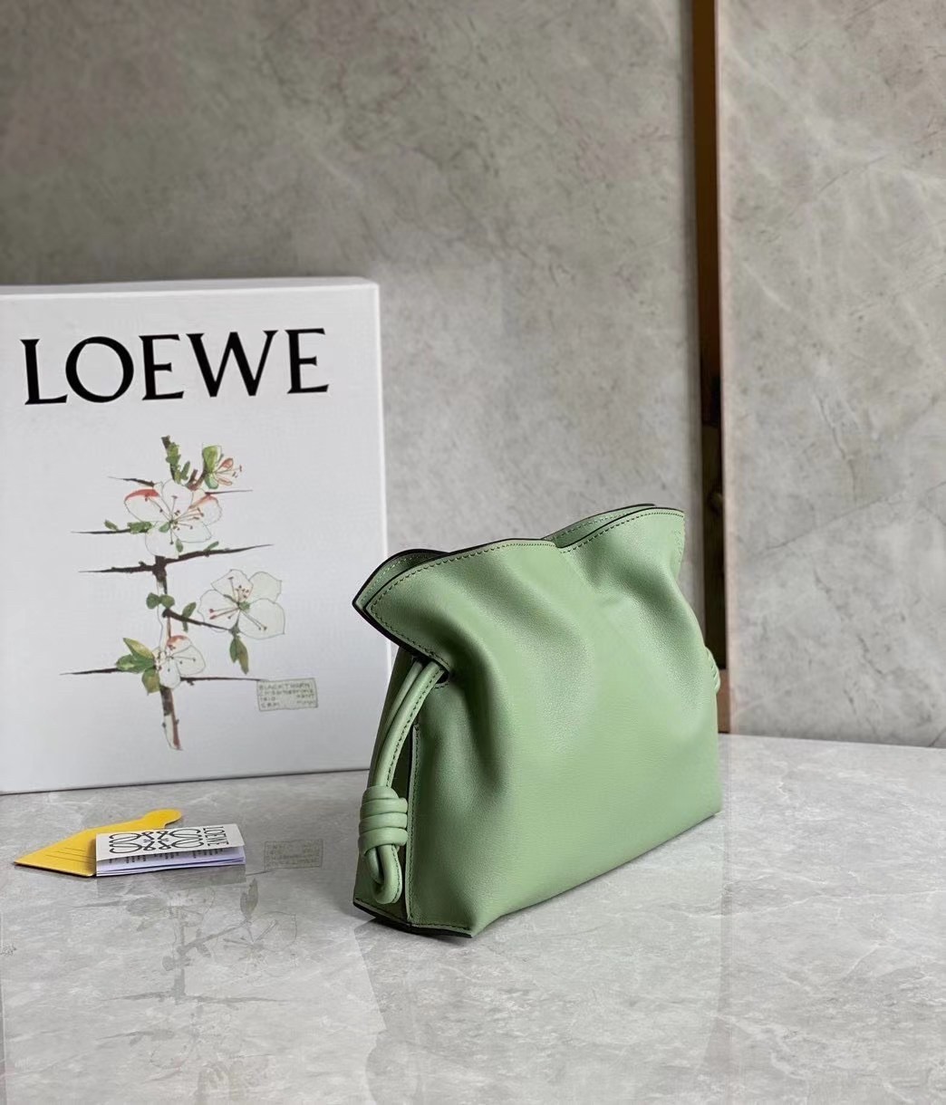 Loewe Flamenco Mini Clutch In Rosemary Nappa Leather 772