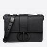 Dior 30 Montaigne Bag In Black Ultra Matte Grained Calfskin 723