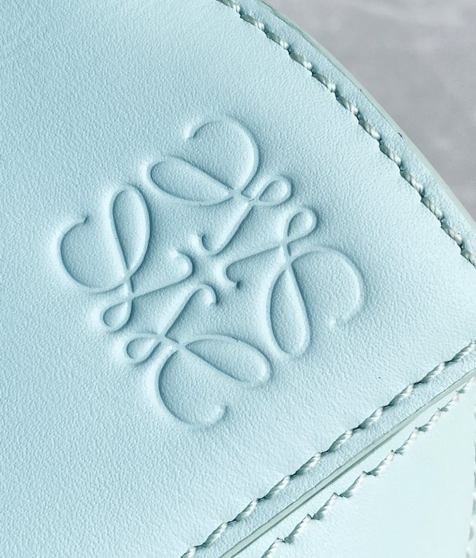 Loewe Puzzle Small Bag In Aquamarine Satin Calfskin 872