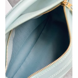 Loewe Puzzle Small Bag In Aquamarine Satin Calfskin 872