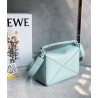 Loewe Puzzle Small Bag In Aquamarine Satin Calfskin 872