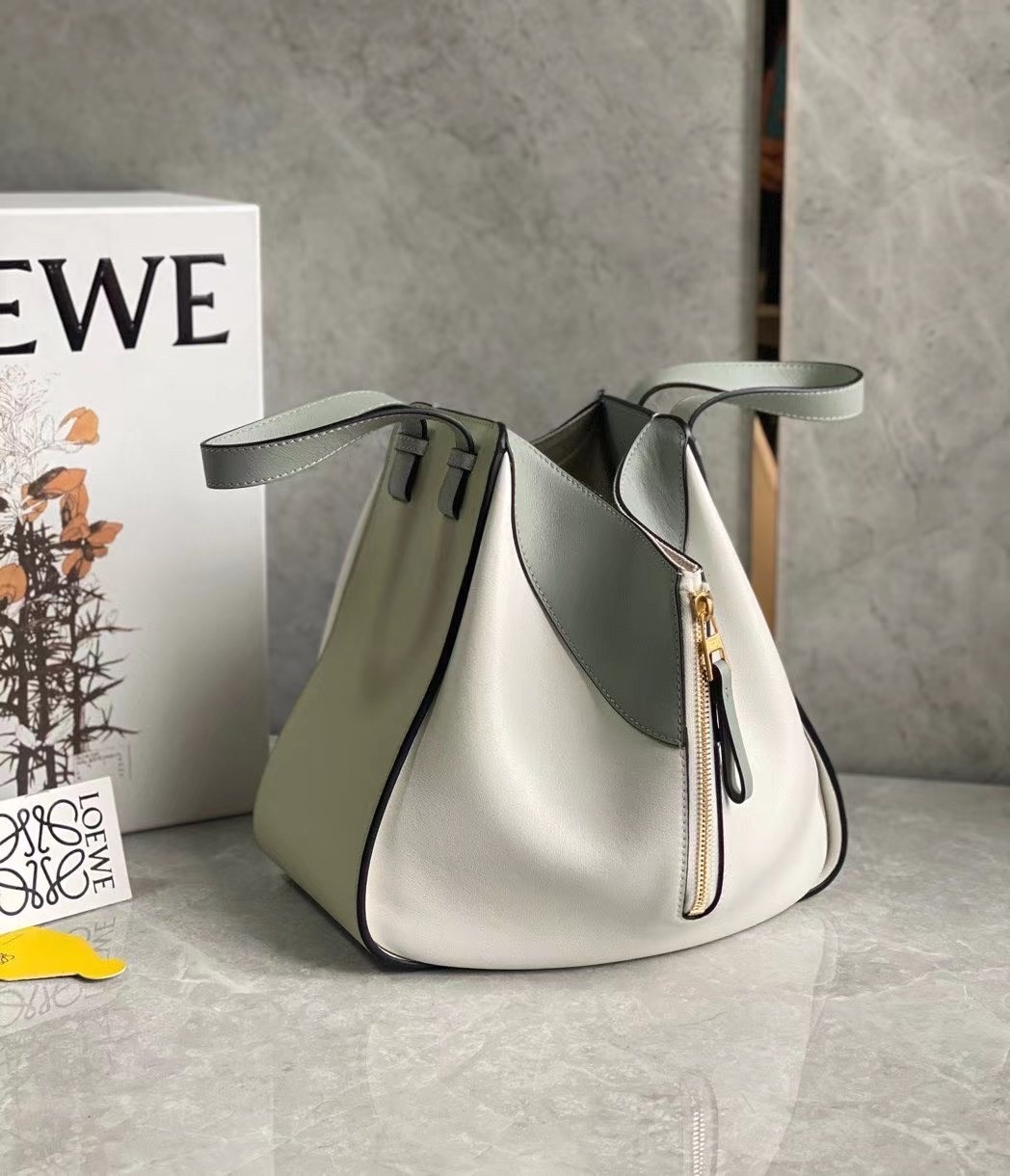 Loewe Small Hammock Multicolour Bag In Grey Calfskin 913