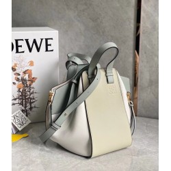 Loewe Small Hammock Multicolour Bag In Grey Calfskin 913