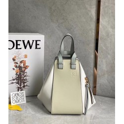 Loewe Small Hammock Multicolour Bag In Grey Calfskin 913