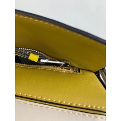 Loewe Small Puzzle Bag In Ochre/Yellow/Beige Calfskin 001