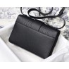 Dior 30 Montaigne Bag In Black Ultra Matte Grained Calfskin 723