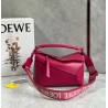 Loewe Puzzle Edge Small Bag In Ruby Red Satin Calfskin 124