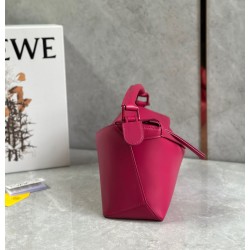 Loewe Puzzle Edge Small Bag In Ruby Red Satin Calfskin 124