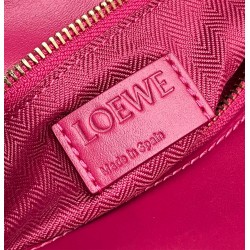 Loewe Puzzle Edge Small Bag In Ruby Red Satin Calfskin 124