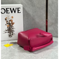 Loewe Puzzle Edge Small Bag In Ruby Red Satin Calfskin 124