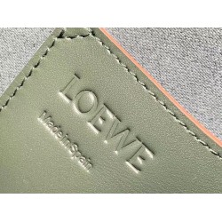 Loewe Small Balloon Bucket Bag In Khaki Calfskin 162