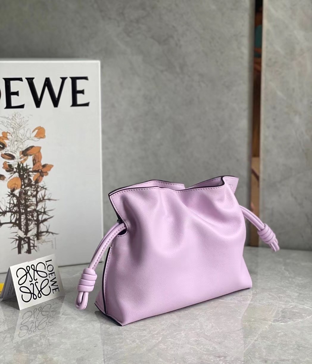 Loewe Flamenco Mini Clutch In Bloom Orchid Nappa Leather 456