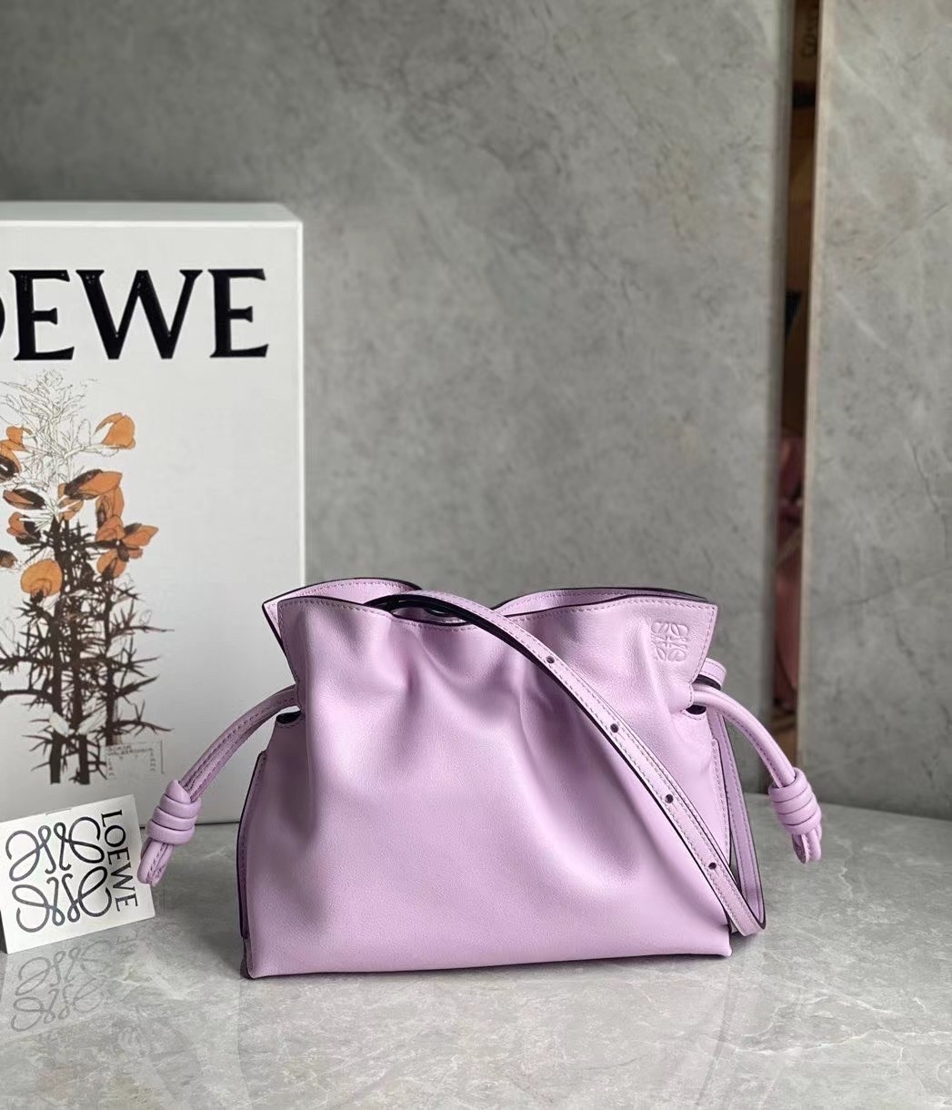 Loewe Flamenco Mini Clutch In Bloom Orchid Nappa Leather 456