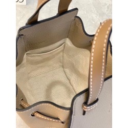 Loewe Mini Hammock Drawstring Bag In Sand Leather 483