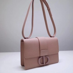 Dior 30 Montaigne Bag In Blush Matte Grained Calfskin 737