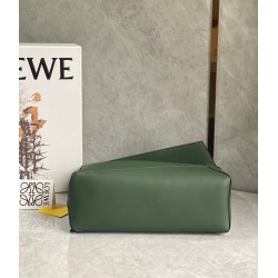 Loewe Puzzle Hobo Bag In Vintage Khaki Nappa Calfskin 515