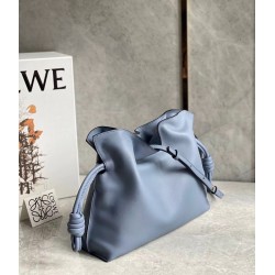 Loewe Flamenco Clutch In Atlantic Blue Nappa Leather 550