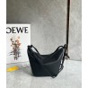 Loewe Mini Hammock Hobo Bag in Black Calfskin 009