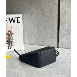 Loewe Mini Hammock Hobo Bag in Black Calfskin 009