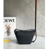 Loewe Mini Hammock Hobo Bag in Black Calfskin 009