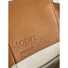 Loewe Mini Hammock Drawstring Bag In Brown Leather 076