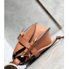 Loewe Small Gate Bag In Tan Calfskin and Jacquard 113