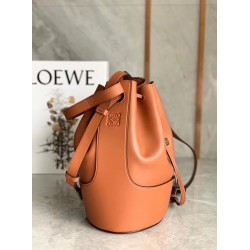 Loewe Medium Balloon Bucket Bag In Camel Calfskin 190