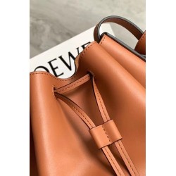 Loewe Medium Balloon Bucket Bag In Camel Calfskin 190