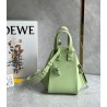 Loewe Compact Hammock Bag in Lime Green Satin Calfskin 555