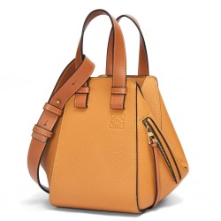 Loewe Compact Hammock Bag in Light Caramel Grained Calfskin 613