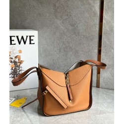 Loewe Compact Hammock Bag in Light Caramel Grained Calfskin 613