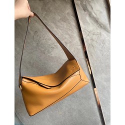 Loewe Puzzle Hobo Bag In Brown Nappa Calfskin  598