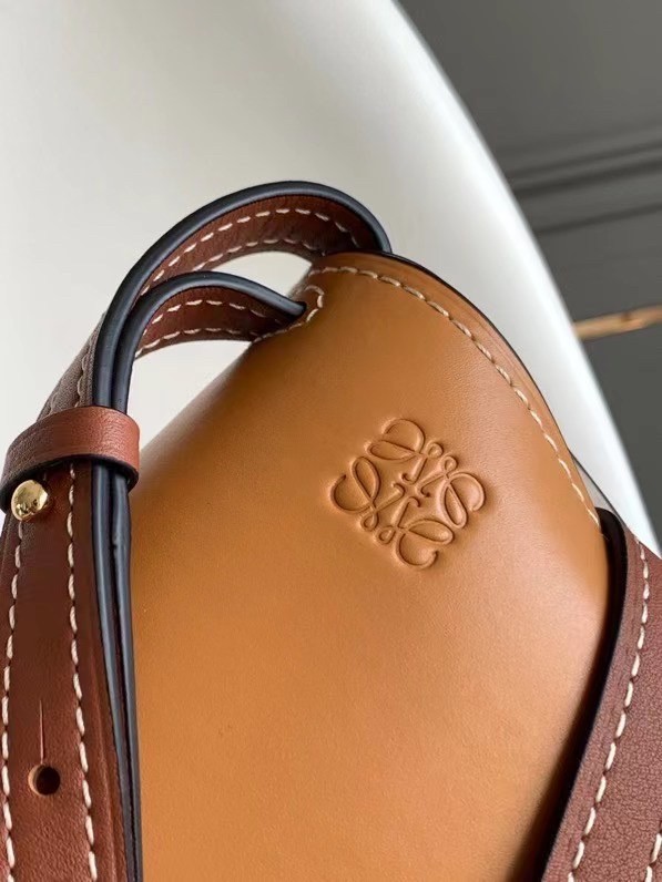 Loewe Small Gate Bag In Amber/Grey Soft Calfskin 481