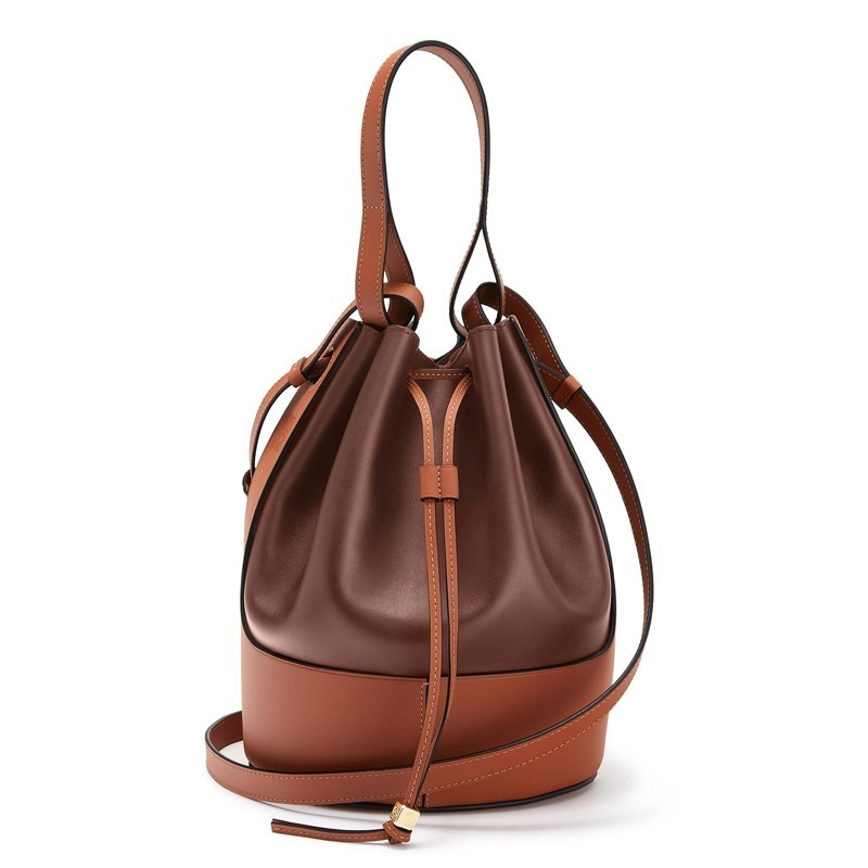 Loewe Medium Balloon Bucket Bag In Hazelnut/Tan Calfskin 522