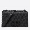 Dior 30 Montaigne Chain Bag In Black Braided Lambskin 930