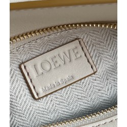 Loewe Puzzle Mini Bag in Multicolor Angora and Beige Calfskin 488