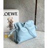 Loewe Flamenco Clutch Bag In Dusty Blue Calfskin 602