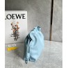 Loewe Flamenco Clutch Bag In Dusty Blue Calfskin 602