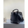 Loewe Large Puzzle Bag In Black Grained Leather 625