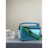 Loewe Small Puzzle Bag In Blue/Blueberry/Lilas Calfskin 601