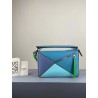 Loewe Small Puzzle Bag In Blue/Blueberry/Lilas Calfskin 601