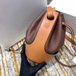 Loewe Small Balloon Bucket Bag In Hazelnut/Tan Calfskin 602