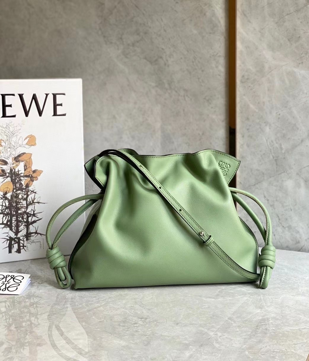 Loewe Flamenco Clutch In Rosemary Nappa Leather 637