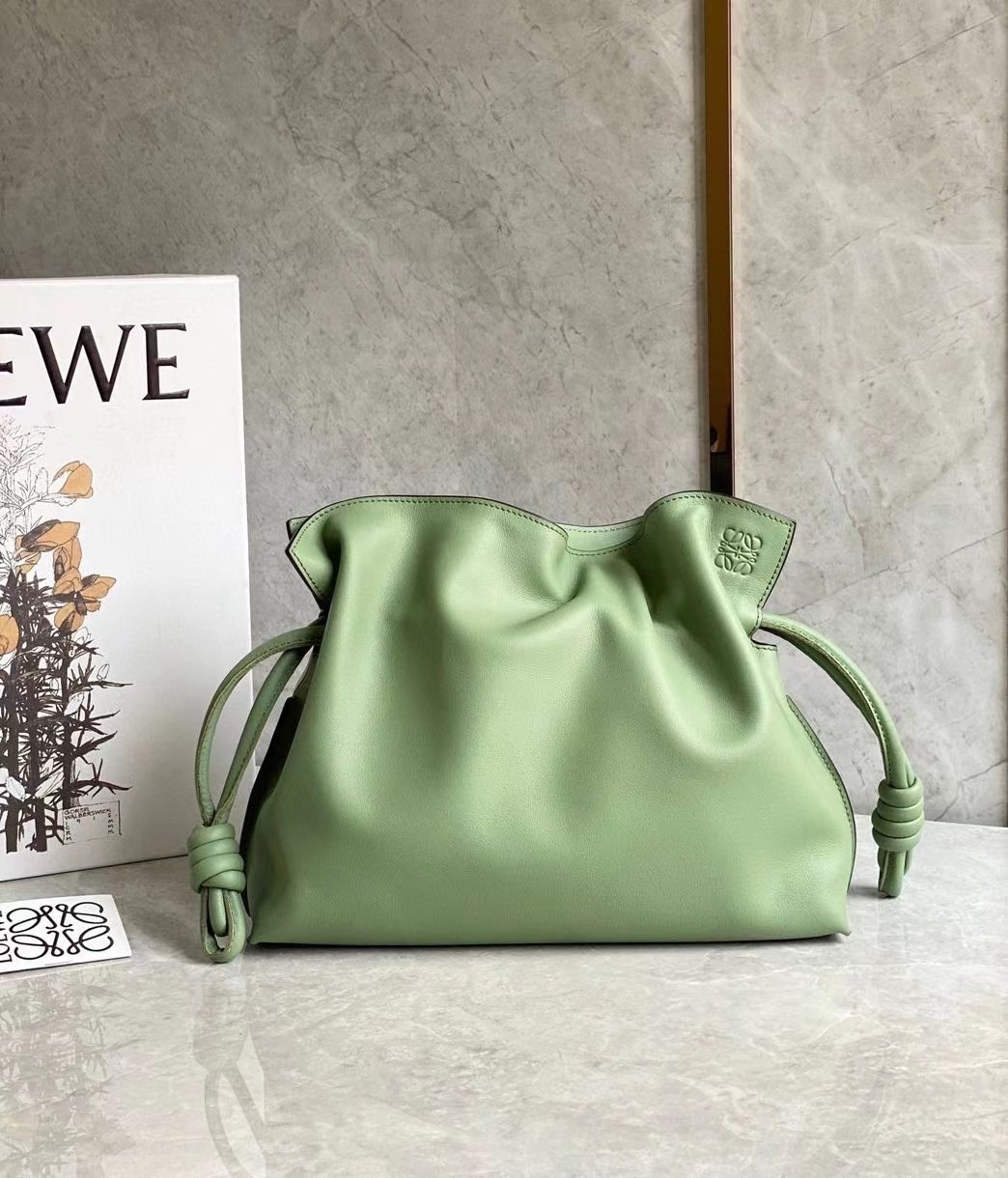 Loewe Flamenco Clutch In Rosemary Nappa Leather 637