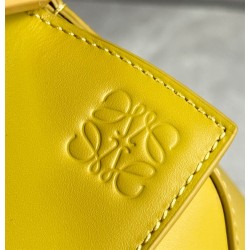 Loewe Puzzle Edge Small Bag In Yellow Satin Calfskin 205