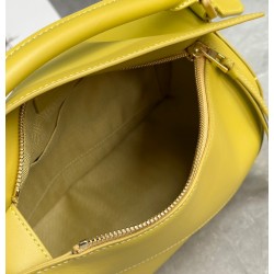 Loewe Puzzle Edge Small Bag In Yellow Satin Calfskin 205