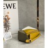 Loewe Puzzle Mini Bag In Ochre/White/Taupe Calfskin 237