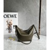 Loewe Mini Hammock Hobo Bag in Dark Green Calfskin  276