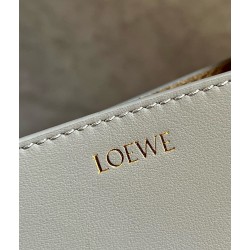 Loewe Mini Puzzle Fold Tote Bag in Grey/Dark Grey Calfskin 475