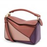 Loewe Puzzle Small Bag In Purple/Caramel/Blossom Calfskin 520